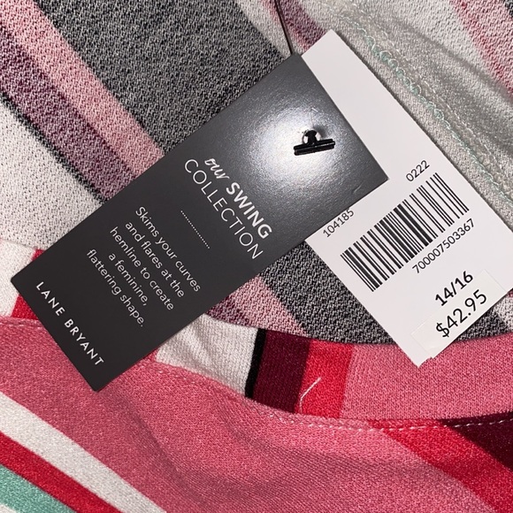 Lane Bryant Striped Swing Top - Picture 5 of 5
